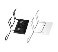 NIYANGLE 2piezas Estantes De Pared Colgador Para Baño Soporte De Almacenamiento Estante Adhesivo Colgador Para Secador De Pelo Soportes Aplicables Sin Marcas