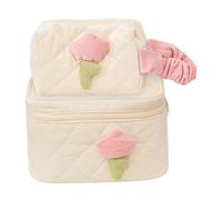 NIYANGLE 2piezas Estuche Portacosméticos Organizador De Bolsa De Cosméticos Bandas Elásticas para