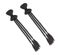 NIYANGLE 2piezas Extensiones De Coleta Trenzada Sintética Lazo Para Mujer Postizo De Cabello Natural Fácil De Usar