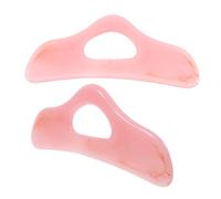 NIYANGLE 2piezas Herramienta De Masaje Gua De Inoxidable Tablero De Raspado Facial y Corporal Masajeador Portátil Para Relajación Muscular y Salud Piel