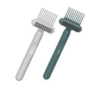 NIYANGLE 2piezas Limpiador Cepillos Pelo Peine Removedor Pelos Herramienta Limpieza Cabello Pp Compacto Ergonómico