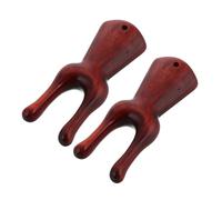 NIYANGLE 2piezas Masajeadores De Ojos Gua Sha Herramientas De Madera Para Raspador De Nariz y Acupuntura Facial Masajeador Nasal y Facial