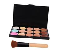 NIYANGLE 2piezas Paleta De Correctores Cosméticos Para Maquillaje Kit De Correctores De Maquillaje Brochas Para Corrector Para Cubrir Ojeras y Imperfecciones La Cara