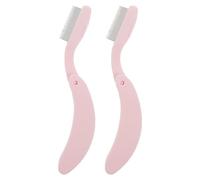 NIYANGLE 2piezas Peine Moldeador De Pestañas Portátil Peine Multiusos Para Forma Cejas y Pestañas Herramienta Manual Duradera