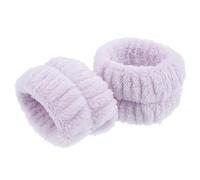 NIYANGLE 2piezas Pulseras Elásticas Para Lavado Facial Muñequeras De Felpa Duraderas Para Mujeres y Hombres Para Ducha Maquillaje Yoga
