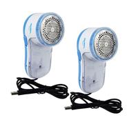 NIYANGLE 2piezas Quitapelusas Eléctrico Portátil Removedor De Pelusa Cuchillas Inoxidable Para Ropa y Alfombras Usb Fácil De Usar