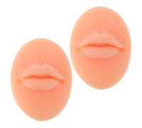 NIYANGLE 2piezas Silicona Falsa Para Práctica De Tatuajes Labios Modelo Realista Para Microblading y Maquillaje Para Salones De Belleza y Artistas Accesorio De Entrenamiento Profesional