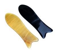 NIYANGLE 2piezas Tabla De Masaje Basha De Cuerno De Buey Tablero De Guasha Para Masaje Facial Piernas