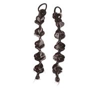 NIYANGLE 2piezas Trenzas de Peluca Postizo Coleta Sintética Extensión de Cabello Trenzado Larga para Mujer para Fiestas y Eventos