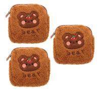 NIYANGLE 3 Bolsas De Almacenamiento De Servilletas Mini Bolsa con Cremallera Carteras De Viaje Cartera De Bolsillo Bolsa De Cosméticos De Viaje Bolsa De Almacenamiento De Bolsillo De
