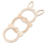 NIYANGLE 3 piezas Aros de Bordado de Madera Marco para Punto de Cruz Herramienta para Labores DIY Variado para Manualidades Creativas y Regalo Especial para Aficionados al Bordado