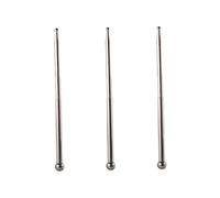 NIYANGLE 3 Piezas Bolígrafo De Telescópico Pluma De Bolígrafo Retráctil Pluma De Acupresión Palo De Reflexología De Metal Raspado Rostro Meridiano Inoxidable