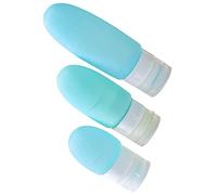 NIYANGLE 3 Piezas Botella De Viaje Envases De Crema De Loción De Viaje Envase De Champú De Artículos De Tocador Tubos Cosméticos De Viaje Gel De Sílice Líquido Acondicionador