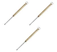 NIYANGLE 3 Piezas Cuchara De Oreja De Aleación De Titanio Orejeras Para Niños Recogedor De Orejas Led Niños Para Los Curetas De Oído Acero Inoxidable Bebé Dirigió Cuidado