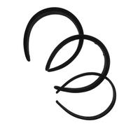 NIYANGLE 3 Piezas Diademas Acolchadas Negras para Mujer Anchas y Antideslizantes Bandas Gruesas de Terciopelo Suave Cómodas para Maquillaje Cuidado Facial y Peinados Diarios Juego