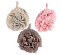 NIYANGLE 3 piezas Esponjas de Baño Malla para Exfoliar Cuerpo Bolas de Ducha Ricas Herramienta Ligera para Limpieza de Diseño Colgante Rápido Secado Cómodo para Hombres y Mujeres