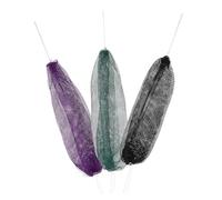 NIYANGLE 3 Piezas Paños Exfoliantes Africanos para Ducha 3 Piezas (Verde Oscuro, Negro, Violeta Profundo) Toallas de Red Elásticas para Lavar Espalda y Cuerpo, Esponjas Exfoliantes