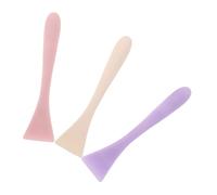 NIYANGLE 3 Piezas Pincel Aplicador de Facial de Silicona Suave y Flexible para Cuidado de Aplicación Precisa Diseño Hipoalergénico para Mujeres