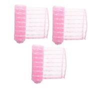 NIYANGLE 3 Piezas Toalla Exfoliante Corporal Nylon Ducha Suave y Larga para Limpieza Profunda de Espalda Masaje y Exfoliación Accesorio Práctico para Cuidado