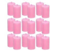 NIYANGLE 30 Piezas Rulos de Esponja Rosa para Cabello y Corto Rizado sin Calor Suaves y Cómodos para Peinado Nocturno y Uso Diario