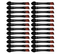NIYANGLE 30 Pinceles de Maquillaje Doble Punta para Ojos y Cejas, Pincel Angular para Delineador y Sombra, Fibra Sintética Suave, Portátil para Uso Diario y Profesional