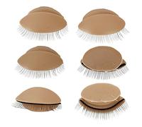 NIYANGLE 3pares Eyelash Extension Practice Eyelids with Realistic Silicone Material for Beginners
