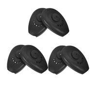 NIYANGLE 3pares Orejeras de Silicona Negras para Teñir el Cabello Protectores Auditivos para Tinte de Cabello Protección Calor Salones de Belleza