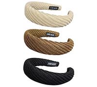 NIYANGLE 3piezas Accesorios Estéticos Diademas Elegantes Para Cabello Corto Ligero Diademas Para Mujeres y Niñas