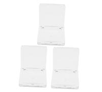 NIYANGLE 3piezas Bandejas Transparentes Cuadradas Vacías Para Maquillaje Contenedores De Para Colorete Iluminador y Sombra De Ojos Organizador Compacto De Cosméticos