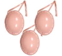 NIYANGLE 3piezas Barriga Falsa Inflable para Disfraz de Papá Noel Accesorio Realista de Embarazo Simulado para Actuaciones Fiestas Navideñas y Cosplay