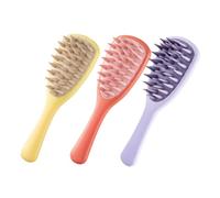 NIYANGLE 3piezas Cepillo Rizador De Viaje Peine Para Cabello Seco y Húmedo Antiestático Almohadilla De Aire