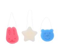 NIYANGLE 3piezas Esponjas de Baño Suaves y Naturales Ducha Gel de Ducha para Bebés Recién Nacidos Hombres y Mujeres Forma de Animal Esponjas de Baño Lindas