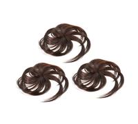 NIYANGLE 3piezas Postizos De Cabello Natural Para Mujeres Toppers Para Cabello Fino Accesorios Para Cubrir Ligeras y Transpirables