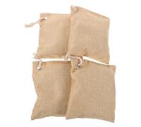 NIYANGLE 4 bolsas de carbón activado absorbentes de olores, purificadoras de aire, para armarios, mascotas y sótanos (200 g)