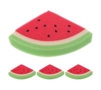 NIYANGLE 4 cepillos de Arena para Playa: Accesorios para Quitar Arena con Forma de sandía. Cepillo Ideal para Viajes de Verano, Surf y excursiones Familiares a la Playa.