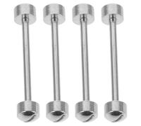 NIYANGLE 4 Herramientas para reparación de Relojes: Tubo roscado de Acero de 16 mm de diámetro Interior, pasadores de Correa para Correas de Caja, Varillas de conexión de Asas, Accesorios para