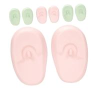 NIYANGLE 4 Pares De Orejeras Para Teñir El Cabello Para Las Orejas Contra El Calor Reutilizables De Gel De Sílice