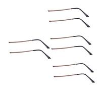 NIYANGLE 4 Pares Gafas Piernas Gafas Tornillo Kit Metal Anteojos Brazos Templo Gafas Marco Templo Reemplazo Gafas Brazo Piernas Para Anteojos Marco De Metal Pulsera Hombre