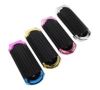NIYANGLE 4 Peines Plegables con Espejo Portátil para Mujer, Mini Cepillo Compacto de Viaje con Cerdas Acolchadas y Diseño Eléctrico en Colores Vibrantes, Herramienta Práctica