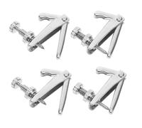 NIYANGLE 4 piezas Afinadores Finos para Violín y Violonchelo Ajustadores Metálicos para Cuerdas y Repuestos para Instrumentos Musicales Acabado Blanco Elegante Preciso y Mejora de Sonido