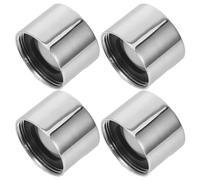 NIYANGLE 4 Piezas Aireador de Grifo de Cocina de Acero Inoxidable Compatible Diámetro Exterior 22mm, Boquilla Antisalpicaduras y Fácil Mantenimiento para Fregadero