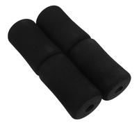 NIYANGLE 4 Piezas Almohadillas de Espuma para Pies y Rodillo de Espuma para Entrenamiento Abdominal, Funda y Flexible para Repuestos Gimnasio, Accesorio Cómodo para Ejercicios en Casa o