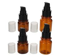NIYANGLE 4 Piezas Botellas Cosméticas Reutilizables Bomba Envases de Loción Recargables Frascos Portátiles para Aceite Crema y Cuidado Facial de Viaje