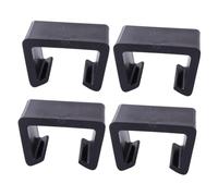 NIYANGLE 4 Piezas Clips para Sofá Seccional Creativos Negros Sujetadores Multifunción para Muebles de Ratán Ranura para Salón Oficina y Exterior