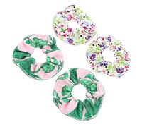 NIYANGLE 4 Piezas Coletero De Microfibra Gomas Elásticas Pelo Forma De Anillo Para Actividades Diarias Accesorios Pelo Aro Ligas