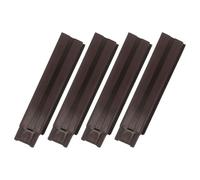 NIYANGLE 4 Piezas Pilar de Soporte para Plantas de Plástico para Jardinera | Columna de Base para Bancales y Macetas, Color Café, Uso en Terrazas y Patios