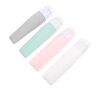 NIYANGLE 4 Piezas Viaje Recipientes para Cosméticos Portátiles Colores para Vacaciones y Actividades Aire