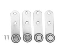 NIYANGLE 4 Ruedas de Montaje Lateral para Puertas Correderas de Armario, Material Resistente Tpe y Galvanizado, Diseño Direccional para Entornos Residenciales y Comerciales
