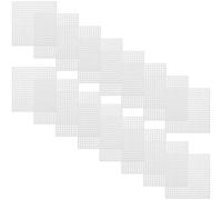 NIYANGLE 40 Piezas Plastic Mesh Sheets For Embroidery And Needlepoint Square Grid Canvas For DIY Bag Making Cross Stitch And Craft Projects