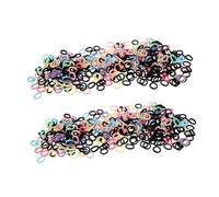 NIYANGLE 400piezas Cintas Pelo para Accesorios Multicolores Gomas Elásticas para Lazos Escuela y Día Festivo sin Daños al Cabello